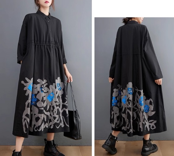 レディース ワンピース プルオーバー シャツワンピ ロング 長袖 襟付き ポロカラー フェミニン 大人可愛い カジュアル おしゃれ かっこいい レトロ ラフ ガーリー ルーズ 個性的 存在感 レディース ワンピース プルオーバー シャツワンピ ロング 長袖 襟付き ポロカラー フェミニン 大人可愛い カジュアル おしゃれ かっこいい レトロ ラフ ガーリー ルーズ 個性的 存在感