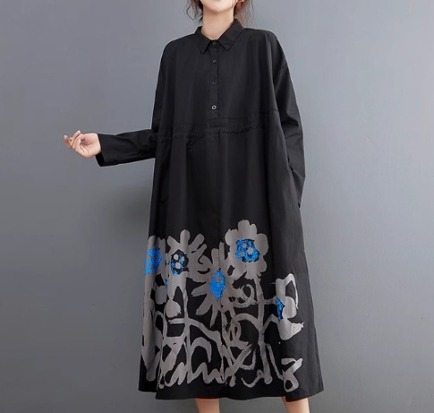 レディース ワンピース プルオーバー シャツワンピ ロング 長袖 襟付き ポロカラー フェミニン 大人可愛い カジュアル おしゃれ かっこいい レトロ ラフ ガーリー ルーズ 個性的 存在感 レディース ワンピース プルオーバー シャツワンピ ロング 長袖 襟付き ポロカラー フェミニン 大人可愛い カジュアル おしゃれ かっこいい レトロ ラフ ガーリー ルーズ 個性的 存在感