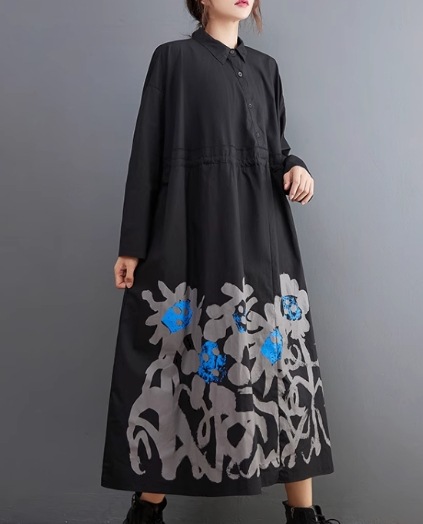 レディース ワンピース プルオーバー シャツワンピ ロング 長袖 襟付き ポロカラー フェミニン 大人可愛い カジュアル おしゃれ かっこいい レトロ ラフ ガーリー ルーズ 個性的 存在感 レディース ワンピース プルオーバー シャツワンピ ロング 長袖 襟付き ポロカラー フェミニン 大人可愛い カジュアル おしゃれ かっこいい レトロ ラフ ガーリー ルーズ 個性的 存在感