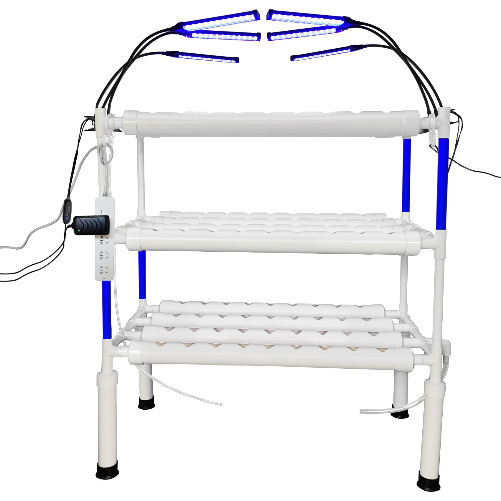 【LAPOND改良版】 水耕栽培システム 4列3層 食品級PVC-U管水耕栽培キット 108穴 水耕栽培植物用 無土壌栽培 セット 自動水循環システム搭載 水耕栽培野菜/果物/ハーブ/花など 家庭菜園 【LAPOND改良版】 水耕栽培システム 4列3層 食品級PVC-U管水耕栽培キット 108穴 水耕栽培植物用 無土壌栽培 セット 自動水循環システム搭載 水耕栽培野菜/果物/ハーブ/花など 家庭菜園