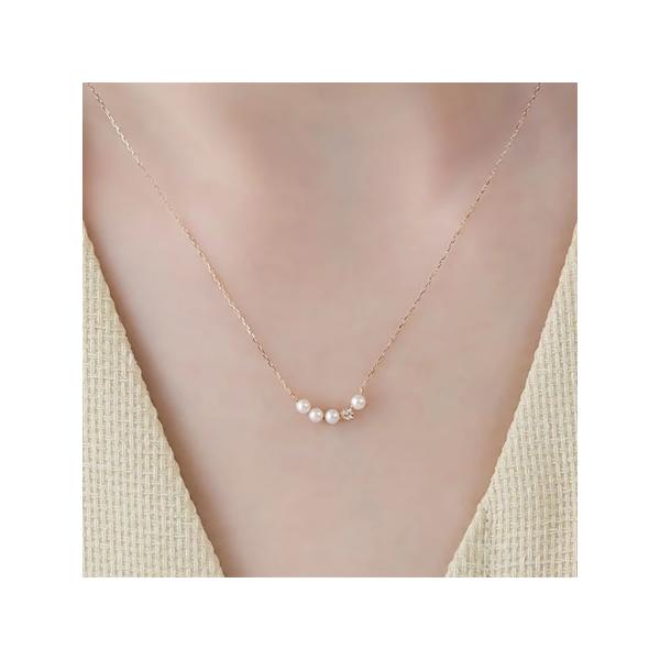 カナル 4℃ Canal 4℃ ネックレス 【パールコレクション】 K10 イエローゴールドネックレス 淡水パール ダイヤモンド カナル 4℃ Canal 4℃ ネックレス 【パールコレクション】 K10 イエローゴールドネックレス 淡水パール ダイヤモンド