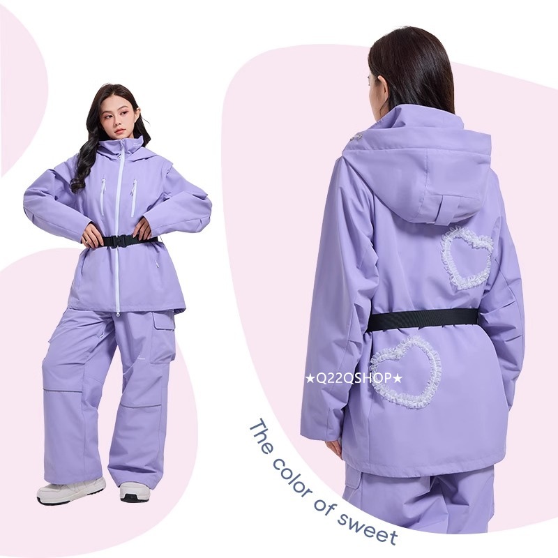 スノボウェア 2024 2025 上下セット メンズ レディース アウター ジャケット パンツ ズボン ヒョウ柄 ウィンタースポーツ スノーボードウェア スキーウェア スノーウェア 防水防寒 韓国風