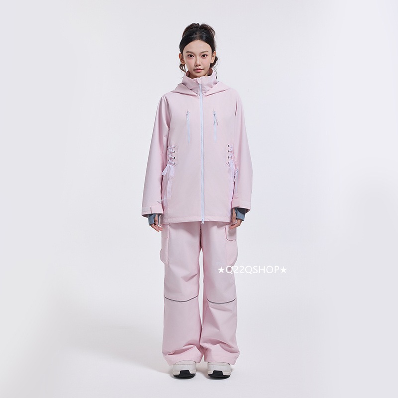 スノボウェア 2024 2025 上下セット メンズ レディース アウター ジャケット パンツ ズボン ヒョウ柄 ウィンタースポーツ スノーボードウェア スキーウェア スノーウェア 防水防寒 韓国風