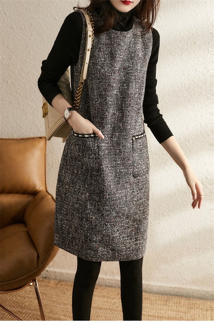 ワンピース 秋 レディース ジャンパースカート Uネック ジャンスカ サロペットスカート オールインワン ワンピ ノースリーブ タンクワンピース 重ね着 大人 かわいい チェック 着痩せ 春 ワンピース 秋 レディース ジャンパースカート Uネック ジャンスカ サロペットスカート オールインワン ワンピ ノースリーブ タンクワンピース 重ね着 大人 かわいい チェック 着痩せ 春