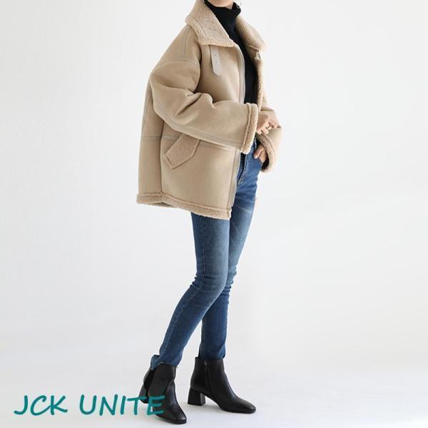 フライトジャケット レディース ボア コート フェイクムートン 裏起毛 カジュアル アウター ジャケット 秋冬 裏ボア スウェード スエード トレンド