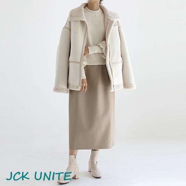 フライトジャケット レディース ボア コート フェイクムートン 裏起毛 カジュアル アウター ジャケット 秋冬 裏ボア スウェード スエード トレンド