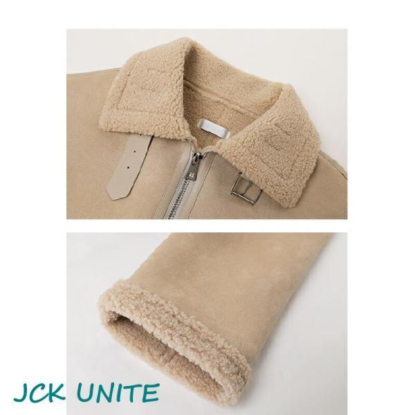 フライトジャケット レディース ボア コート フェイクムートン 裏起毛 カジュアル アウター ジャケット 秋冬 裏ボア スウェード スエード トレンド