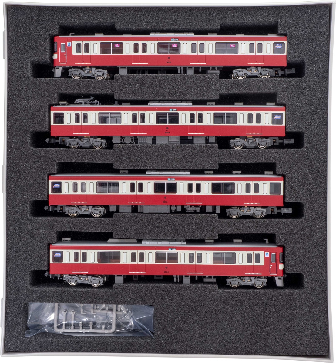 グリーンマックス (N) 50743 西武9000系 幸運の赤い電車（RED LUCKY TRAIN・ヘッドマーク無し） 基本4両編成セット(動力付き) GM 50743 セイブ9000 RED L