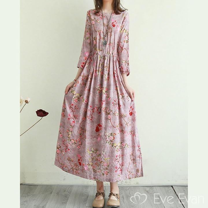 上品 レトロ ワンピース ロング 丈 素敵 エレガント 着痩せ 華奢見え 大人 ぽっちゃり カワイイ 大きいサイズ 都会的 やわらかい ポッチャリ キレイメ(スモークピンク, M) 上品 レトロ ワンピース ロング 丈 素敵 エレガント 着痩せ 華奢見え 大人 ぽっちゃり カワイイ 大きいサイズ 都会的 やわらかい ポッチャリ キレイメ(スモークピンク, M)