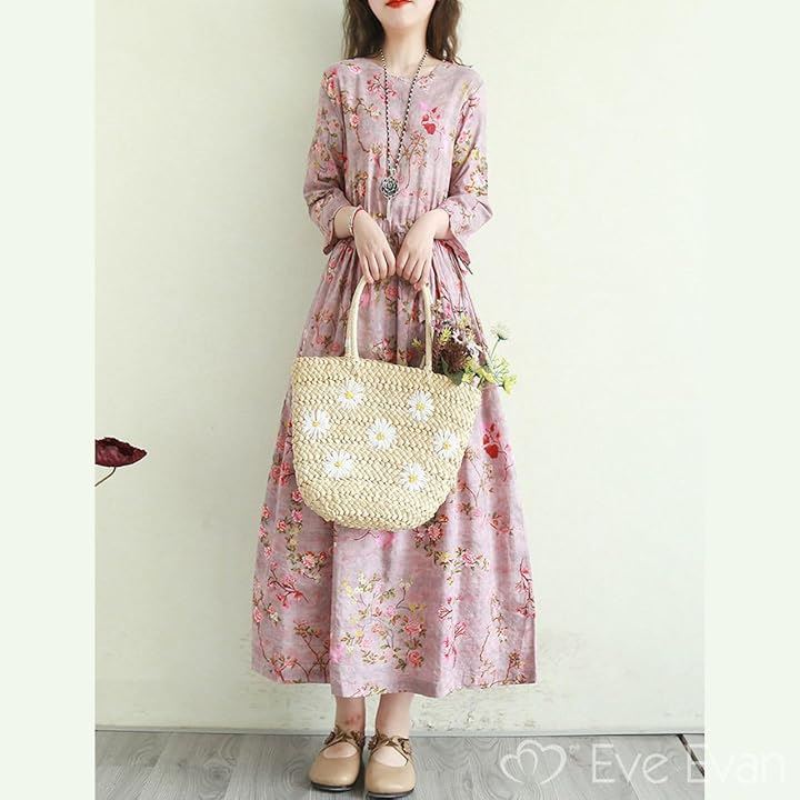 上品 レトロ ワンピース ロング 丈 素敵 エレガント 着痩せ 華奢見え 大人 ぽっちゃり カワイイ 大きいサイズ 都会的 やわらかい ポッチャリ キレイメ(スモークピンク, M) 上品 レトロ ワンピース ロング 丈 素敵 エレガント 着痩せ 華奢見え 大人 ぽっちゃり カワイイ 大きいサイズ 都会的 やわらかい ポッチャリ キレイメ(スモークピンク, M)