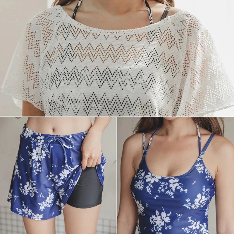 水着 体型カバー タンキニ Tシャツ 半袖 ラッシュガード レディース ショートパンツ セパレート ミセス ママ水着 無地 3点セット 大きいサイズ 露出控え 40代 30代 20代 50代 オトナ女