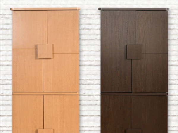 本棚 8段 CDラック 収納キャビネット 4枚扉 約幅49cm