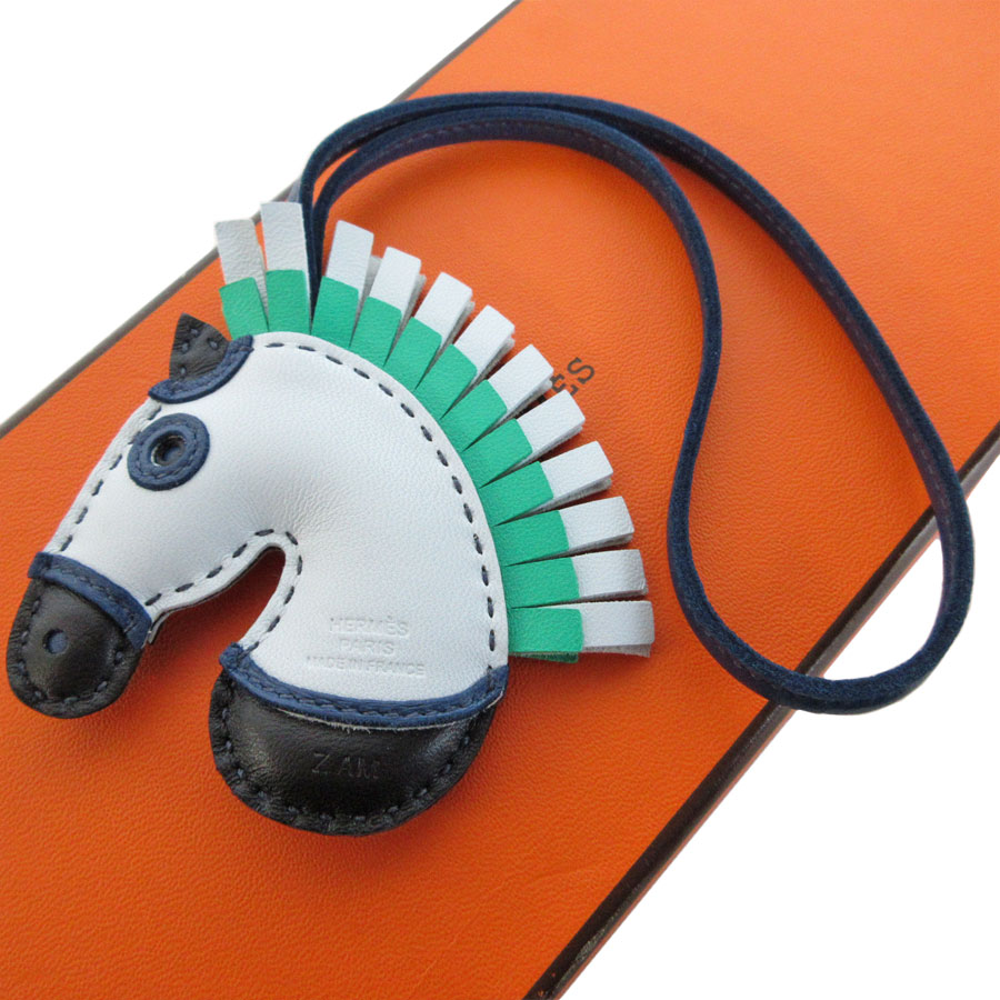 エルメス HERMES チャーム ジージーカマイユ アニョーミロ ブルー/グリーン レディース s0443a エルメス HERMES チャーム ジージーカマイユ アニョーミロ ブルー/グリーン レディース s0443a
