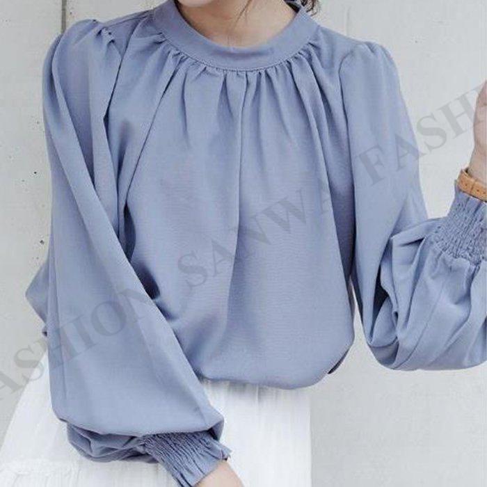 ブラウス トップス シャツ レディース 長袖 フォーマル オフィス 春 秋 カジュアル 大人 上品 無地 きれいめ