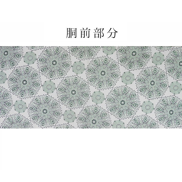 モダンな柄の袋帯 グレーとホワイトの幾何学模様
