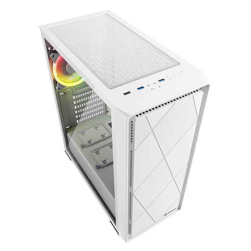 SHARKOON　PCケース［ATX /Micro ATX /Mini-ITX］ホワイト　SHA-VS8RGBWT