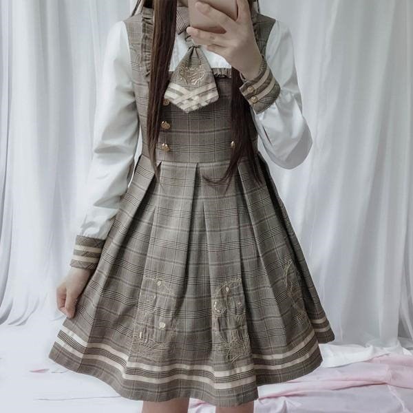 探偵風 ロリータ ワンピース 探偵風 ロリータ ワンピース