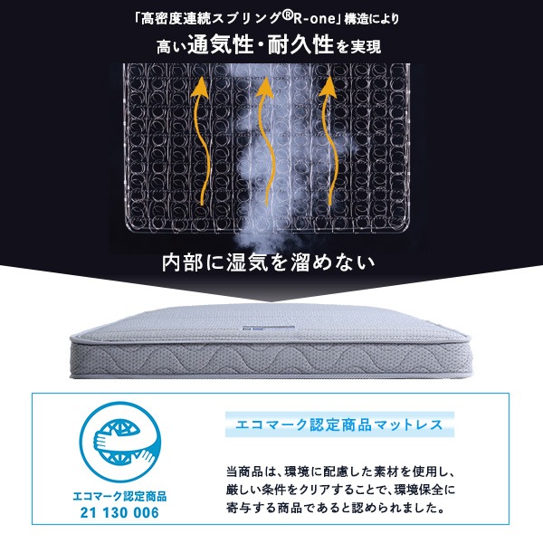 【マットレス単体】 フランスベッド たためるスプリングマットレス シングルサイズ 日本製