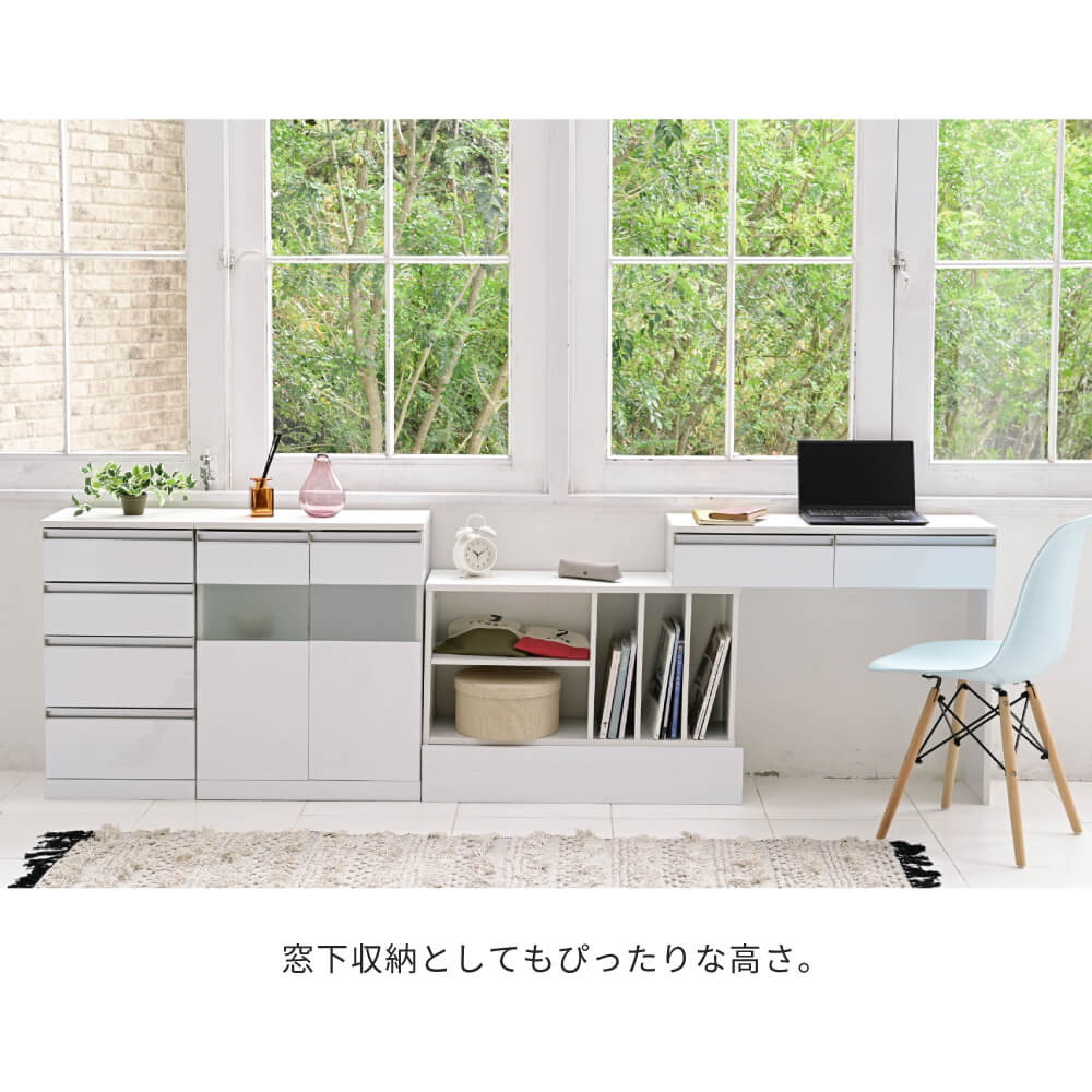 キャビネット 白 サイドボード カウンター下収納 ガラス 扉 付き 薄型 幅60 ロータイプ ホワイト リビング収納 鏡面 木製 キャビネット 白 サイドボード カウンター下収納 ガラス 扉 付き 薄型 幅60 ロータイプ ホワイト リビング収納 鏡面 木製