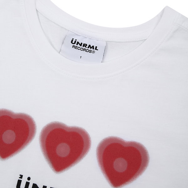 【LE SSERAFIM 宮脇咲良 サクラ着用】【UNRML】正規品 HEART GRADATION CROP TEE 半袖 Tシャツ クロップ  レディース トップス 韓国ファッション