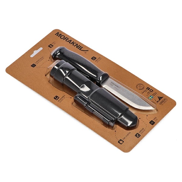 キャンプナイフ アウトドアナイフ ガーバーグ サバイバルキット付き 13914 ブラック Garberg w/SK Black フルタング