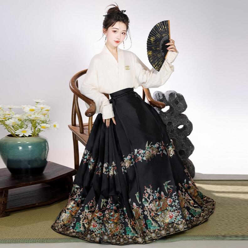 中華古代服 フレアスカート プリーツスカート 花柄ロングスカート 明制漢服 唐装 古典美人服 舞台衣装 ステージ衣装 中華服 チャイナ服 中華風 チャイナ風 華流衣装 チャイナドレス イベント 仮装 中華古代服 フレアスカート プリーツスカート 花柄ロングスカート 明制漢服 唐装 古典美人服 舞台衣装 ステージ衣装 中華服 チャイナ服 中華風 チャイナ風 華流衣装 チャイナドレス イベント 仮装