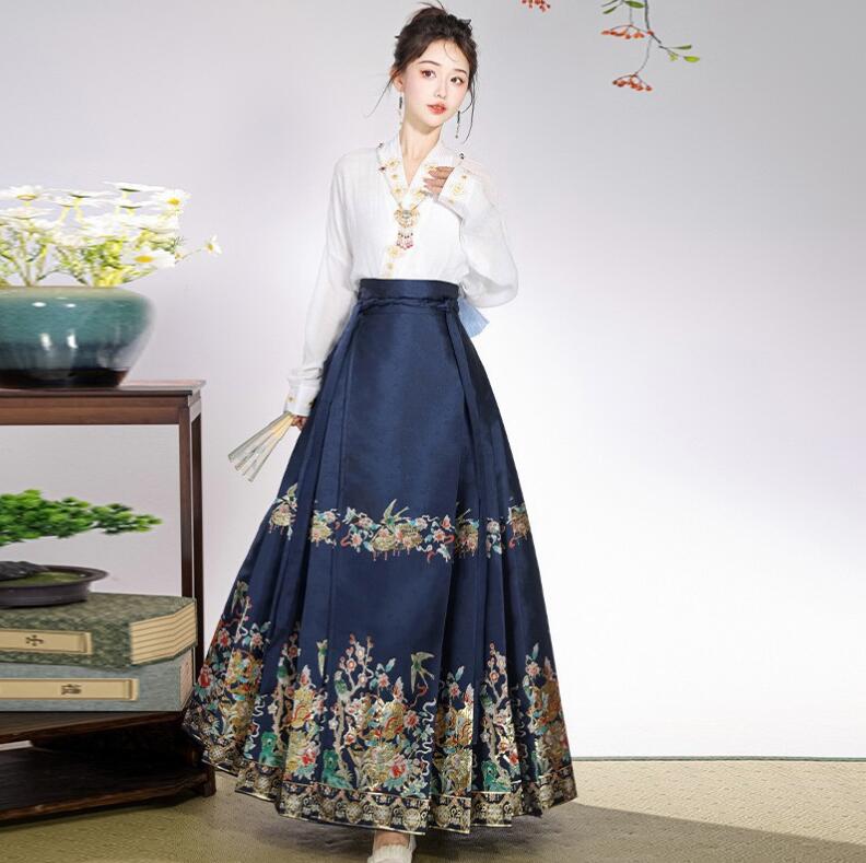 中華古代服 フレアスカート プリーツスカート 花柄ロングスカート 明制漢服 唐装 古典美人服 舞台衣装 ステージ衣装 中華服 チャイナ服 中華風 チャイナ風 華流衣装 チャイナドレス イベント 仮装 中華古代服 フレアスカート プリーツスカート 花柄ロングスカート 明制漢服 唐装 古典美人服 舞台衣装 ステージ衣装 中華服 チャイナ服 中華風 チャイナ風 華流衣装 チャイナドレス イベント 仮装