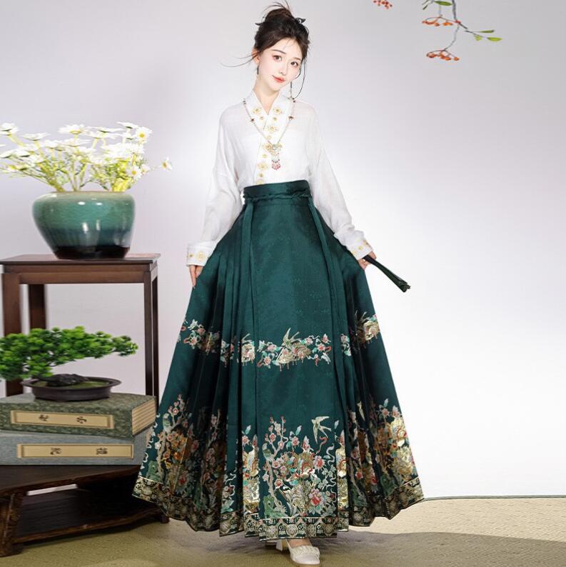 中華古代服 フレアスカート プリーツスカート 花柄ロングスカート 明制漢服 唐装 古典美人服 舞台衣装 ステージ衣装 中華服 チャイナ服 中華風 チャイナ風 華流衣装 チャイナドレス イベント 仮装 中華古代服 フレアスカート プリーツスカート 花柄ロングスカート 明制漢服 唐装 古典美人服 舞台衣装 ステージ衣装 中華服 チャイナ服 中華風 チャイナ風 華流衣装 チャイナドレス イベント 仮装