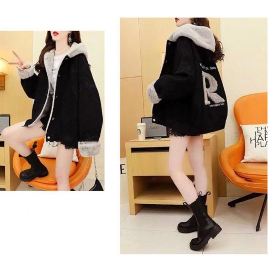 デニムジャケット オーバーサイズ ルーズ カジュアル シンプル デニム レディース 大きいサイズ デニムジャケット シンプル カジュアル オーバーサイズ ルーズ