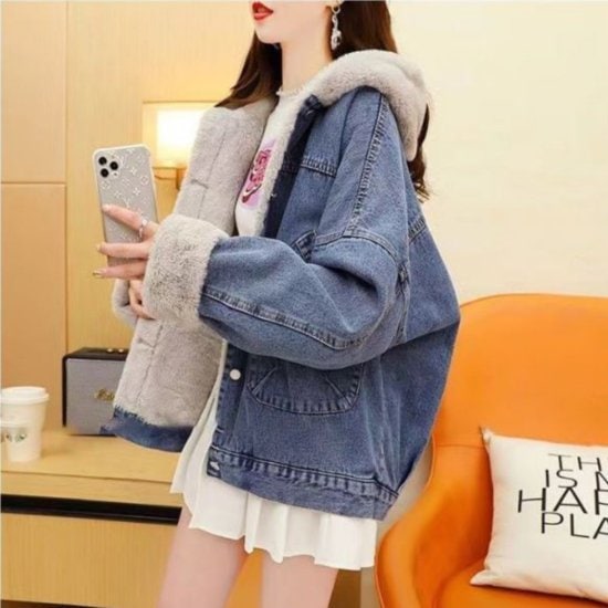 デニムジャケット オーバーサイズ ルーズ カジュアル シンプル デニム レディース 大きいサイズ デニムジャケット シンプル カジュアル オーバーサイズ ルーズ