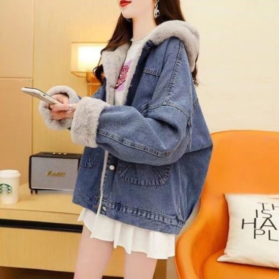 デニムジャケット オーバーサイズ ルーズ カジュアル シンプル デニム レディース 大きいサイズ デニムジャケット シンプル カジュアル オーバーサイズ ルーズ