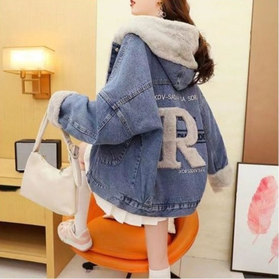 デニムジャケット オーバーサイズ ルーズ カジュアル シンプル デニム レディース 大きいサイズ デニムジャケット シンプル カジュアル オーバーサイズ ルーズ