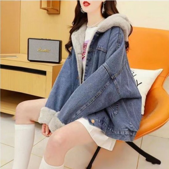 デニムジャケット オーバーサイズ ルーズ カジュアル シンプル デニム レディース 大きいサイズ デニムジャケット シンプル カジュアル オーバーサイズ ルーズ
