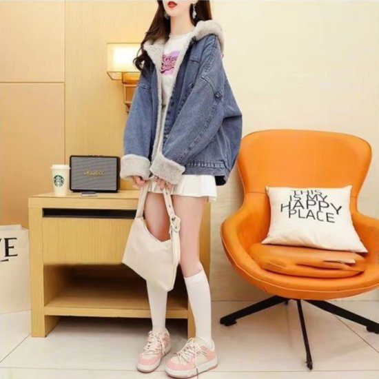 デニムジャケット オーバーサイズ ルーズ カジュアル シンプル デニム レディース 大きいサイズ デニムジャケット シンプル カジュアル オーバーサイズ ルーズ