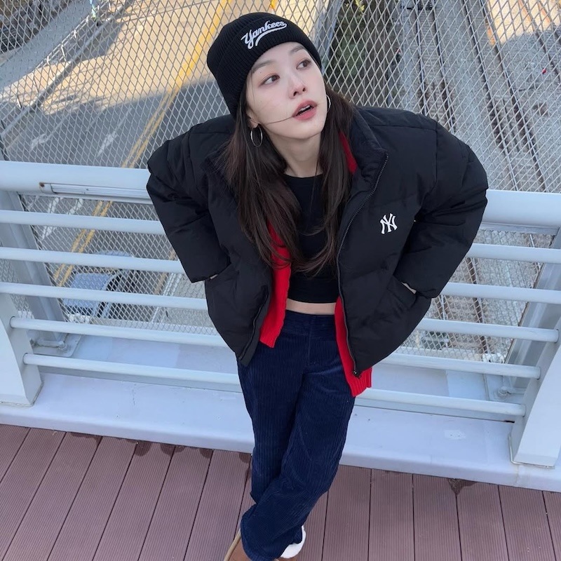 3ABNVM146 LeeJumyoung着用 正規品保証 関税負担なし 韓国限定販売 男女共用 バシチー カルシブ ミッド ビニー ニューヨーク メッツ