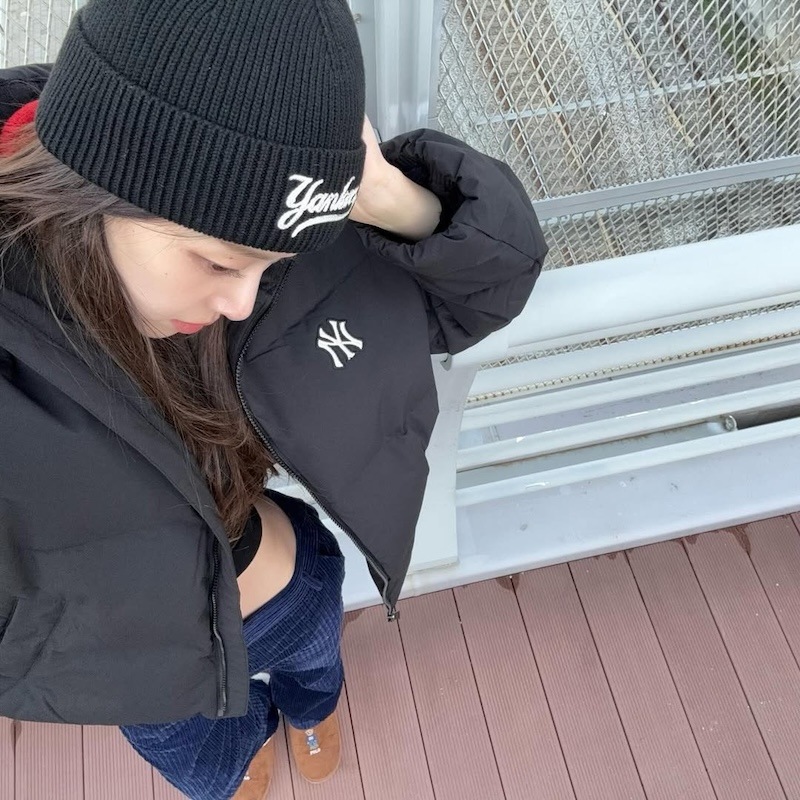 3ABNVM146 LeeJumyoung着用 正規品保証 関税負担なし 韓国限定販売 男女共用 バシチー カルシブ ミッド ビニー ニューヨーク メッツ