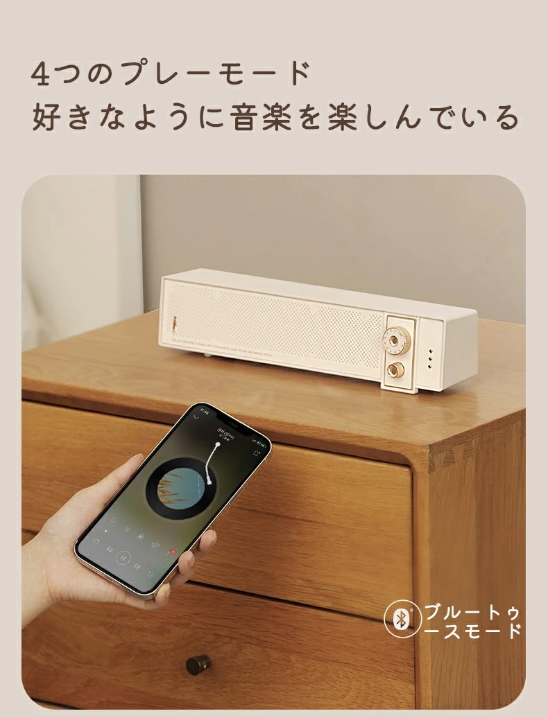 スピーカー bluetooth ブルートゥーススピーカー ステレオ 高音質 おしゃれ レトロ SD