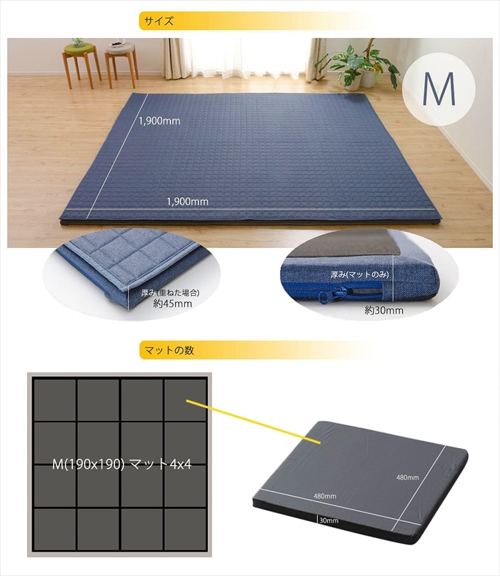 キルトラグマット M 洗える 2WAY キルト ラグ マット 和楽 ZONIA 190190cm 子供 やわらかい シンプル キルトラグマット M 洗える 2WAY キルト ラグ マット 和楽 ZONIA 190190cm 子供 やわらかい シンプル