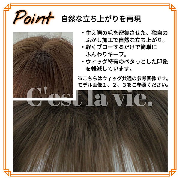 Qoo10] Cest la vie 翌日出荷 フル ウィッグ セミロング ネ