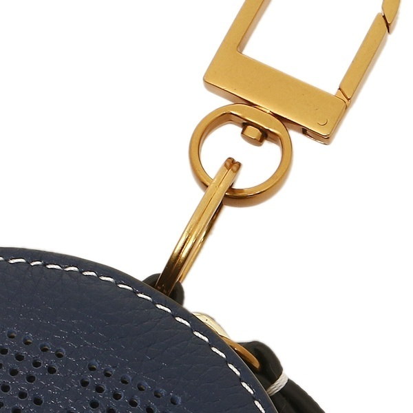 TORY BURCH キーリング トリーバーチ 36732 403 PERFORATED LOGO CIRCLE POUCH KEY FOB ポーチ ROYAL NAVY TORY BURCH キーリング トリーバーチ 36732 403 PERFORATED LOGO CIRCLE POUCH KEY FOB ポーチ ROYAL NAVY