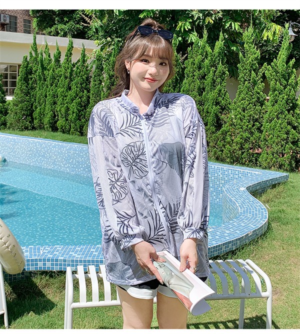 3点セット タンキニ 水着 レディース 体型カバー 大きいサイズ ラッシュガード 長袖 プラスサイズ セパレート 露出控えめ インナーパンツ ワイヤーなし パッド付 短パン 海 プール リゾート おし