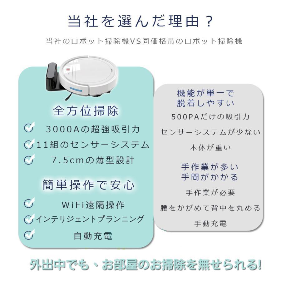 ロボット掃除機 水拭き両用 超薄型 省エネ 3000Pa強力吸引力 静音 多様なアプリ機能 落下防止 衝突防止 Wi-fi 遠隔操作 自動充電 お掃除ロボット シンプル操作