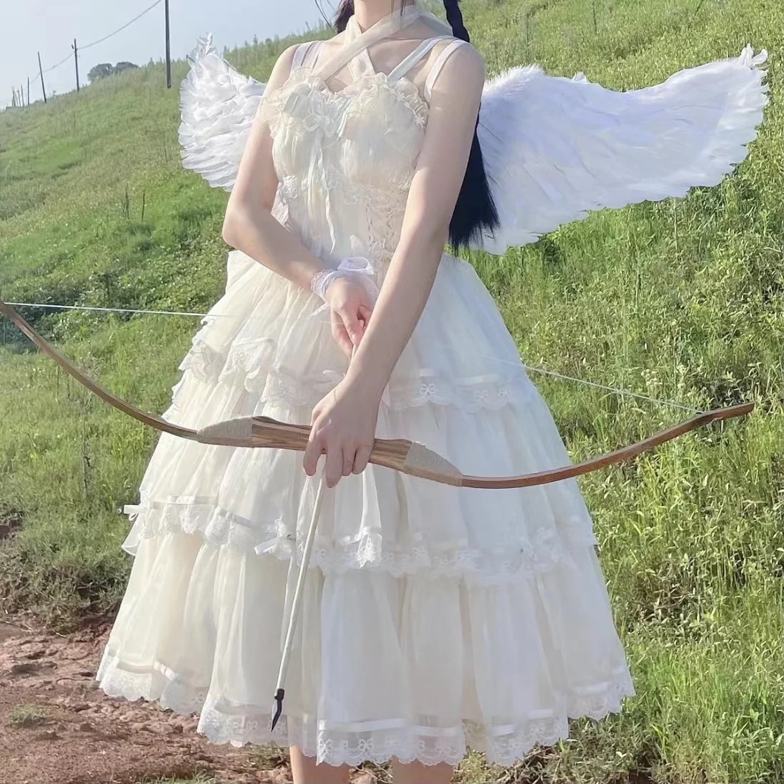 ロリータ フララさん 華麗なるロリータ かわいい キャミソールスカート バースデードレス ワンピース