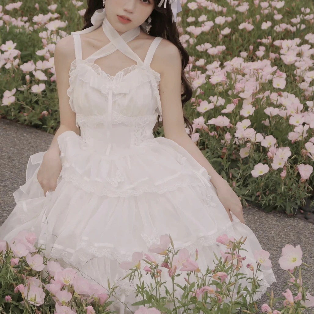 ロリータ フララさん 華麗なるロリータ かわいい キャミソールスカート バースデードレス ワンピース