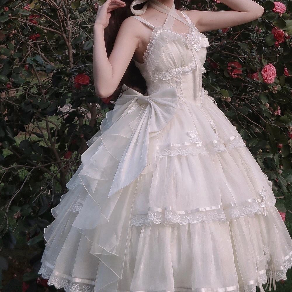 ロリータ フララさん 華麗なるロリータ かわいい キャミソールスカート バースデードレス ワンピース