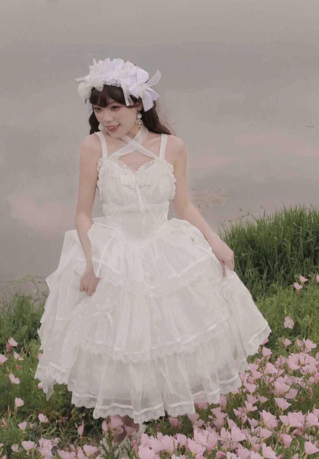 ロリータ フララさん 華麗なるロリータ かわいい キャミソールスカート バースデードレス ワンピース