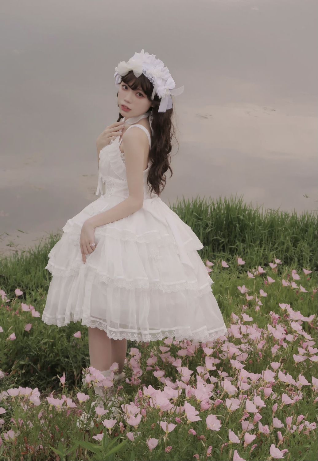 ロリータ フララさん 華麗なるロリータ かわいい キャミソールスカート バースデードレス ワンピース