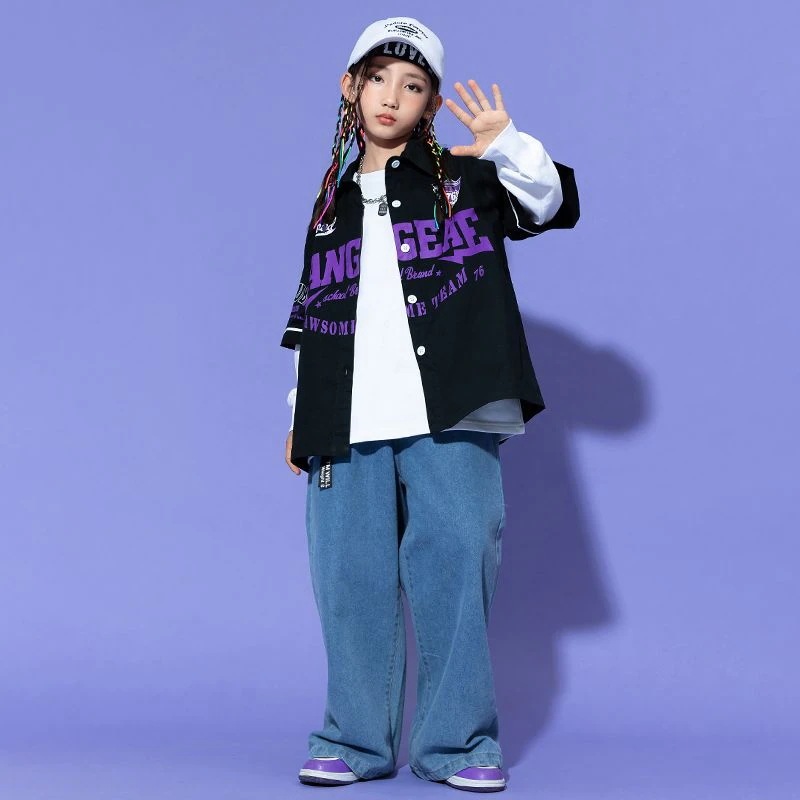 子供の街のダンスのファッション服の男性のヒップホップのアメリカの野球服の演技服の女性のジャズのダンスのスーツは街の公演服を揚げます 子供の街のダンスのファッション服の男性のヒップホップのアメリカの野球服の演技服の女性のジャズのダンスのスーツは街の公演服を揚げます