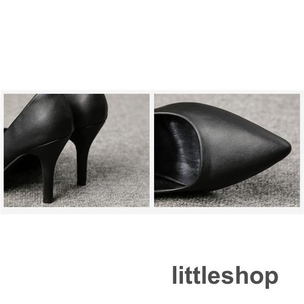 スタイルアップ！ヒールパンプス パンプス レディース ハイヒール 本革 牛革 ピンヒール 仕事 オフィス 6.5cm 5cm 8cm おしゃれ 黒 通勤 orange