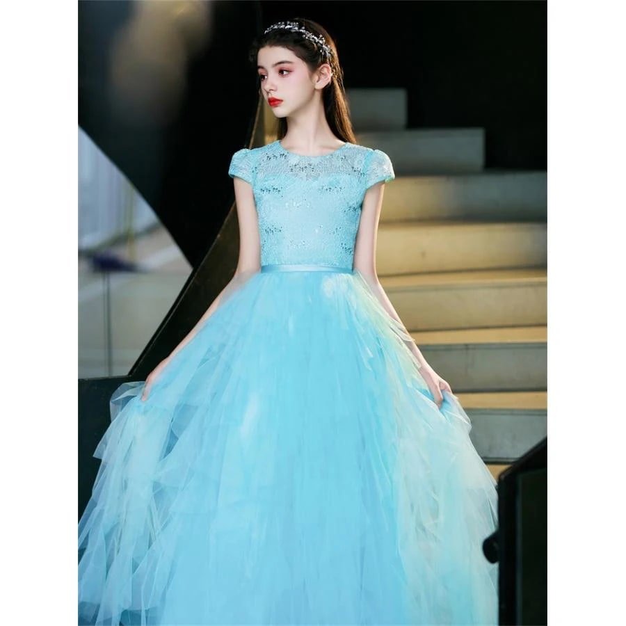 ドレス 発表会 結婚式 女の子 ピアノ発表会 120 130 140 150 160 170 フォーマル ワンピース コンクール 袖あり 半袖 ロング 子供 ロングドレス